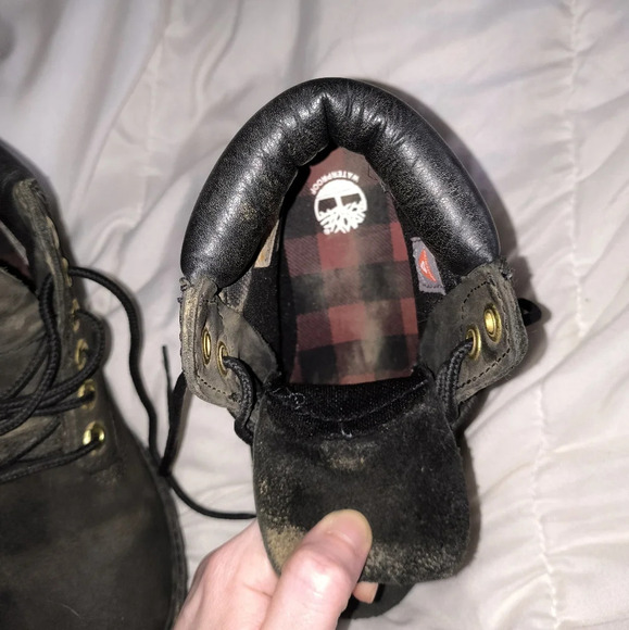 *Read Description* Timberland Boys Black Boots, Need scrubbed up some more! - Picture 7 of 8